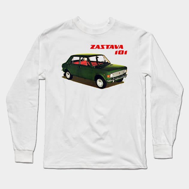 ZASTAVA 101 - advert Long Sleeve T-Shirt by Throwback Motors